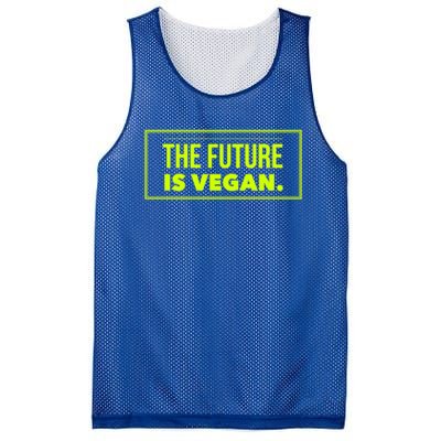 The Future Is Vegan Healthy Eating Veggie Plant Power Gift Mesh Reversible Basketball Jersey Tank