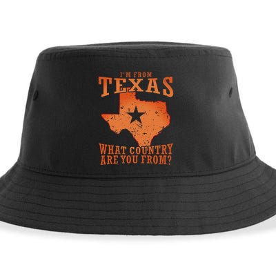 Texas Flag IM From Texas What Country Are You From Sustainable Bucket Hat