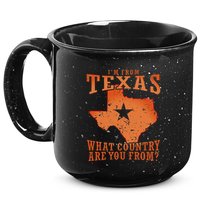 Texas Flag IM From Texas What Country Are You From 15oz Campfire Ceramic Mug