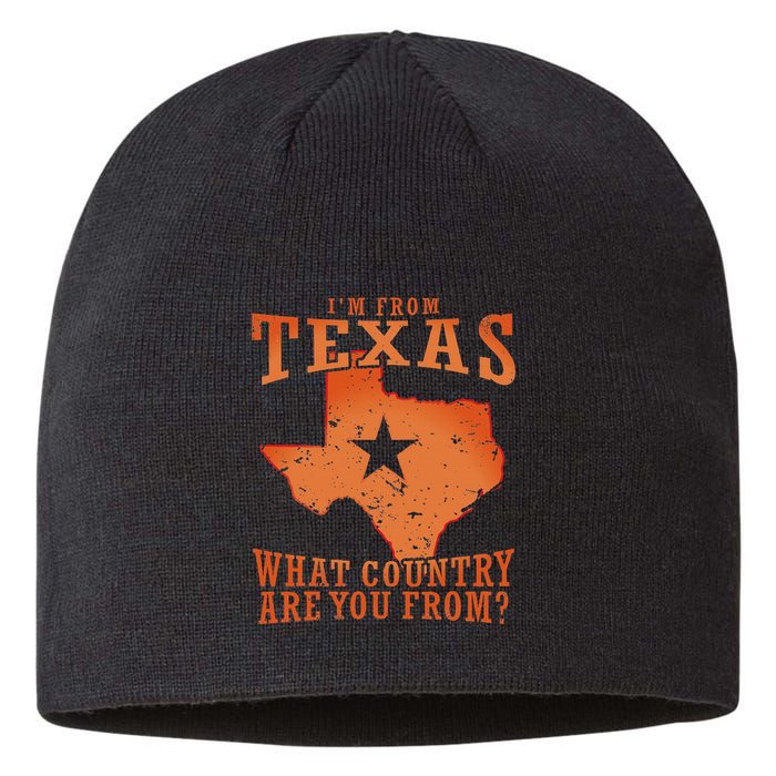 Texas Flag IM From Texas What Country Are You From Sustainable Beanie