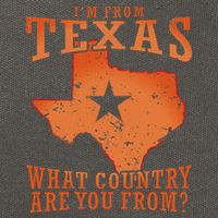 Texas Flag IM From Texas What Country Are You From Cotton Canvas Backpack