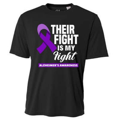 Their Fight Is My Fight Dementia Alzheimers Awareness Cooling Performance Crew T-Shirt