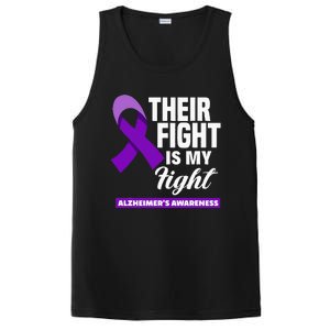 Their Fight Is My Fight Dementia Alzheimers Awareness PosiCharge Competitor Tank