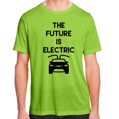 The Future Is Electric Car Adult ChromaSoft Performance T-Shirt