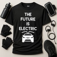 The Future Is Electric Car Cooling Performance Crew T-Shirt