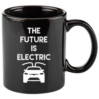 The Future Is Electric Car 11oz C Handle Ceramic Mug