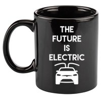 The Future Is Electric Car 11oz C Handle Ceramic Mug