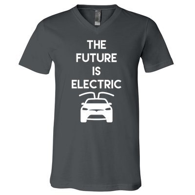 The Future Is Electric Car V-Neck T-Shirt