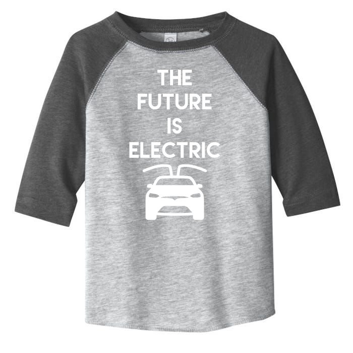 The Future Is Electric Car Toddler Fine Jersey T-Shirt