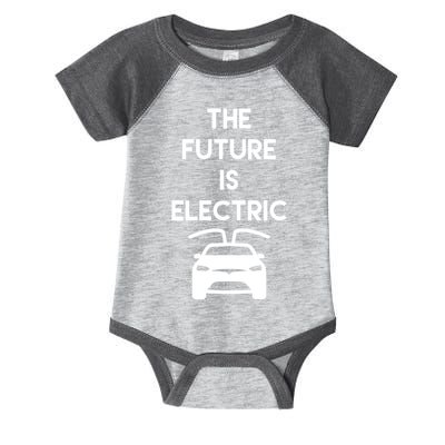 The Future Is Electric Car Infant Baby Jersey Bodysuit