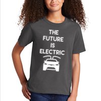 The Future Is Electric Car Kids T-Shirt