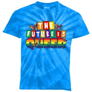 The Future Is Queer Lgbtq Rainbow Pride Gift Kids Tie-Dye T-Shirt