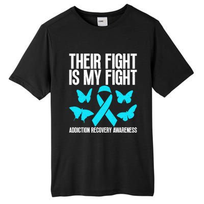 Their Fight Is My Fight Addiction Recovery Matters For Gift Tall Fusion ChromaSoft Performance T-Shirt