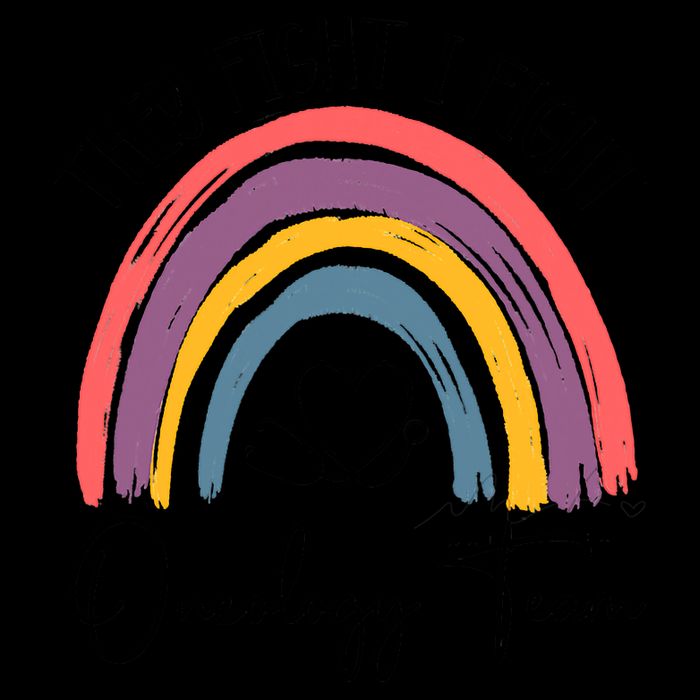 They Fight I Fight Oncology Team Boho Rainbow 16 in Basic Backpack