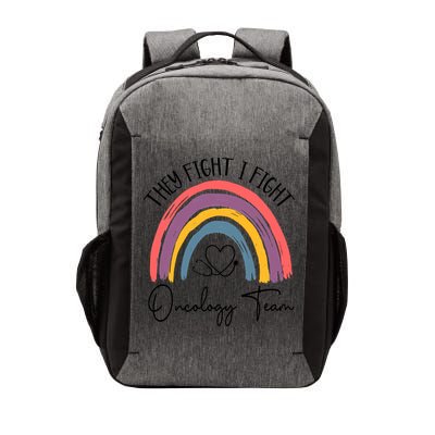 They Fight I Fight Oncology Team Boho Rainbow Vector Backpack