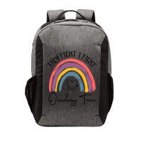 They Fight I Fight Oncology Team Boho Rainbow Vector Backpack
