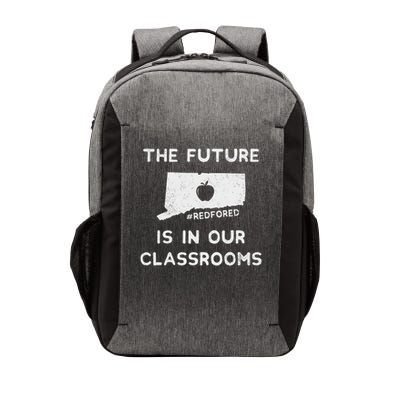 The Future In Our Classrooms Teacher Red For Ed Connecticut Vector Backpack