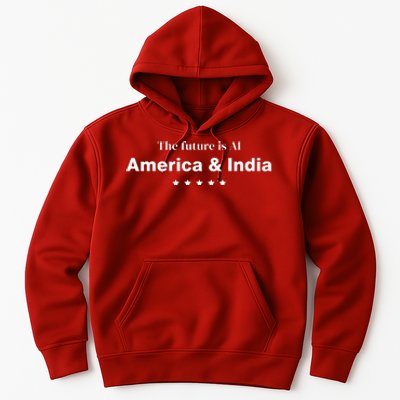 The Future Is Ai America And India Hoodie