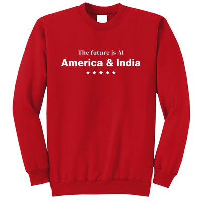 The Future Is Ai America And India Sweatshirt