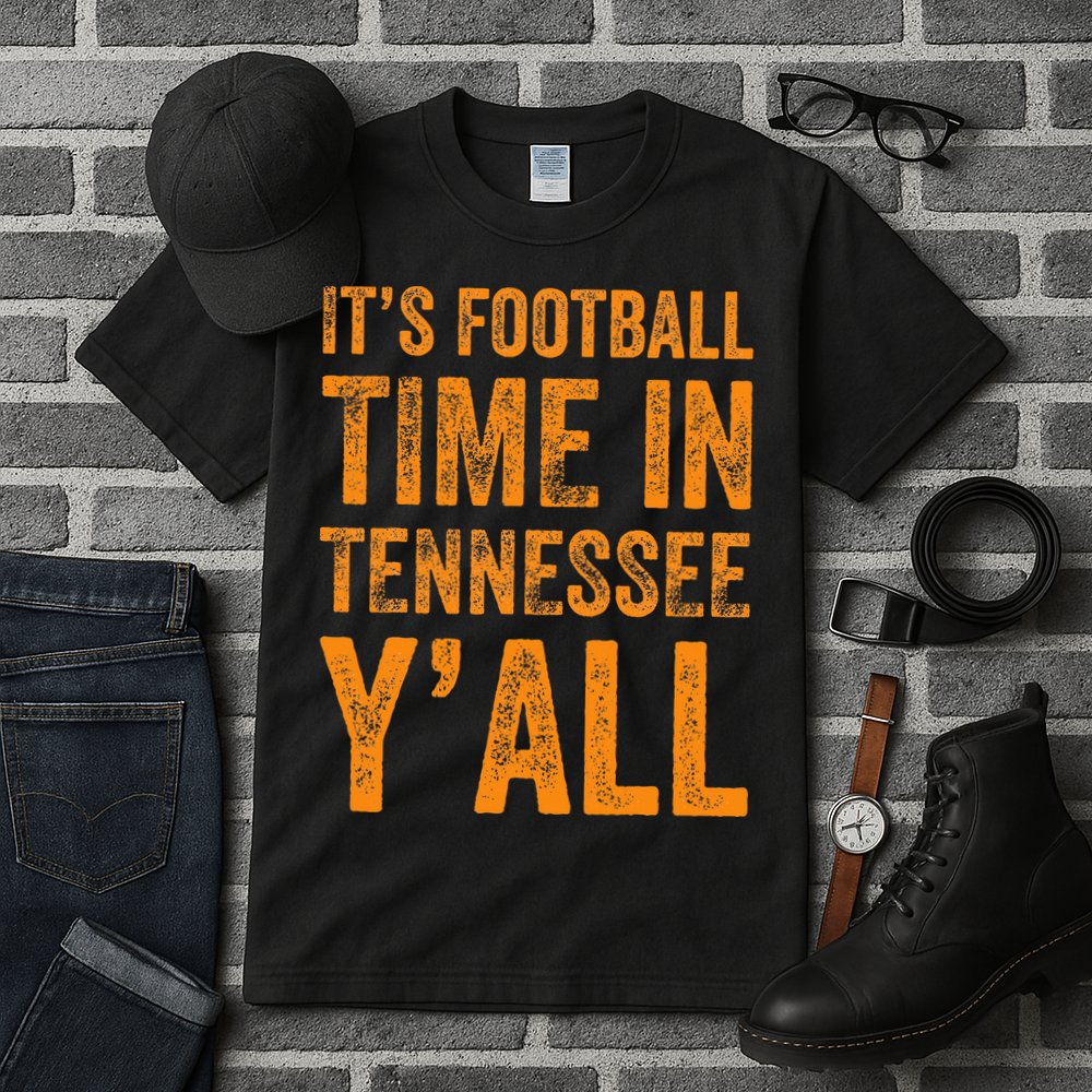 Tennessee Football ItS Football Time In Tennessee Yall Vol Tall T-Shirt