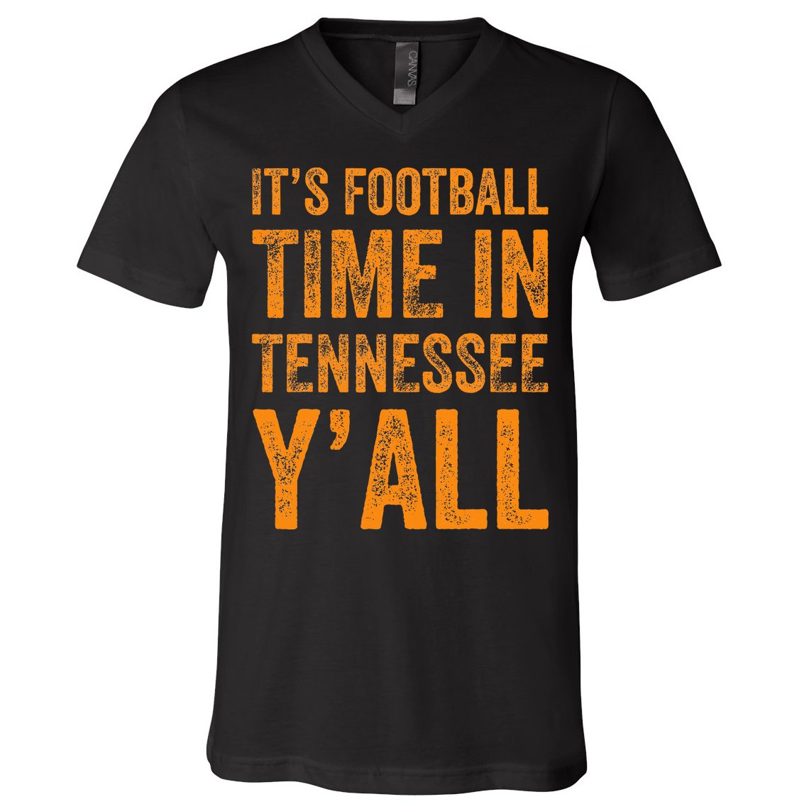 Tennessee Football ItS Football Time In Tennessee Yall Vol V-Neck T-Shirt