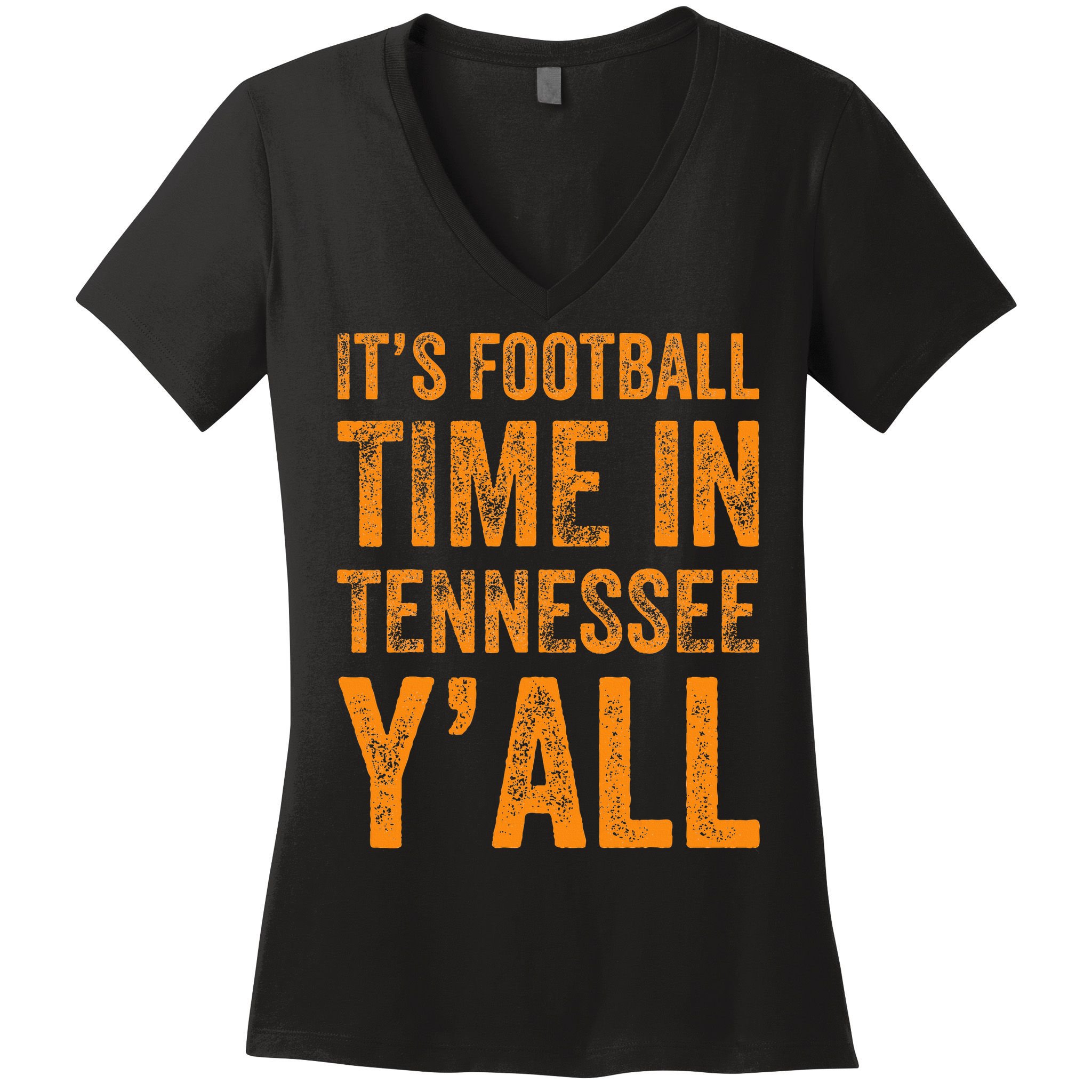 Tennessee Football ItS Football Time In Tennessee Yall Vol Women's V-Neck T-Shirt