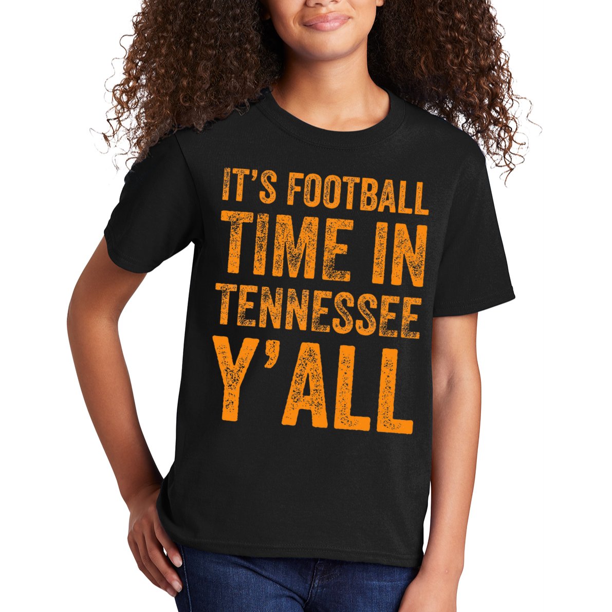 Tennessee Football ItS Football Time In Tennessee Yall Vol Kids T-Shirt