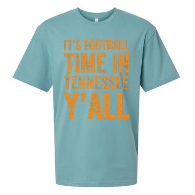 Tennessee Football ItS Football Time In Tennessee Yall Vol Sueded Cloud Jersey T-Shirt