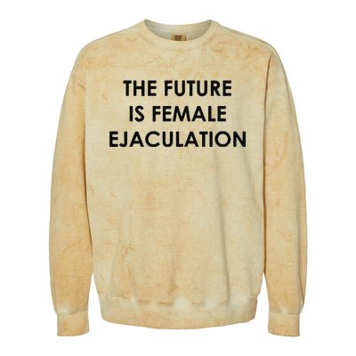 The Future Is Female Ejaculation Colorblast Crewneck Sweatshirt