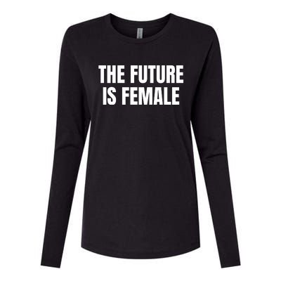 The Future Is Female Womens Cotton Relaxed Long Sleeve T-Shirt