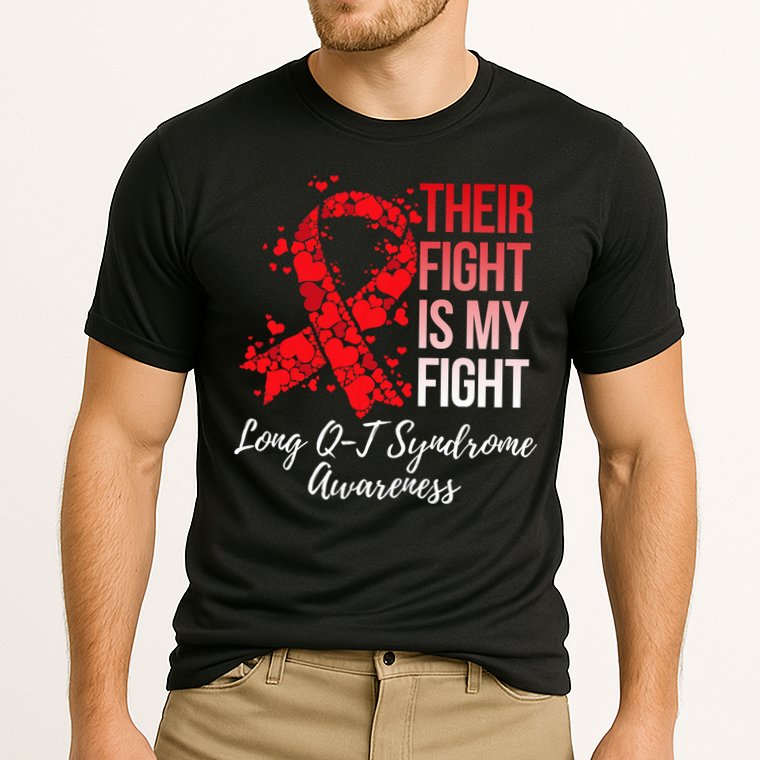Their Fight Is My Fight Long Qt Syndrome Awareness Cooling Performance Crew T-Shirt