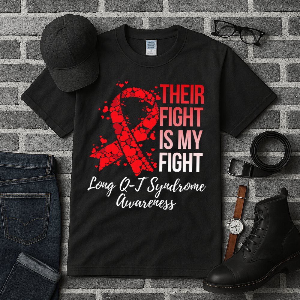 Their Fight Is My Fight Long Qt Syndrome Awareness Tall T-Shirt