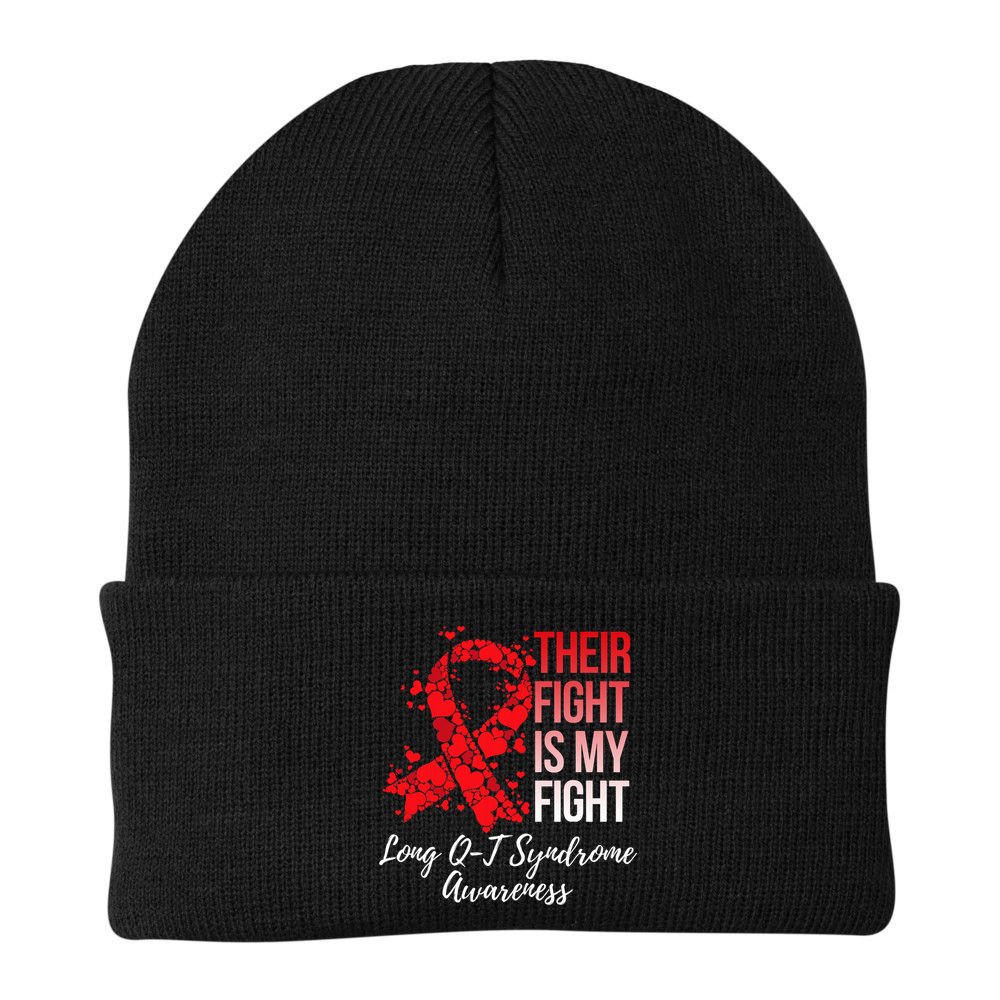 Their Fight Is My Fight Long Qt Syndrome Awareness Beanie