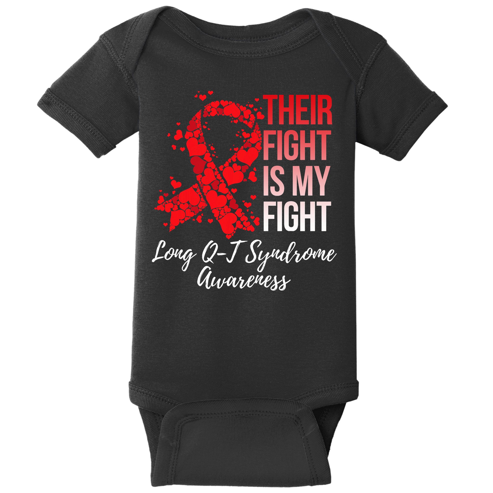 Their Fight Is My Fight Long Qt Syndrome Awareness Baby Bodysuit