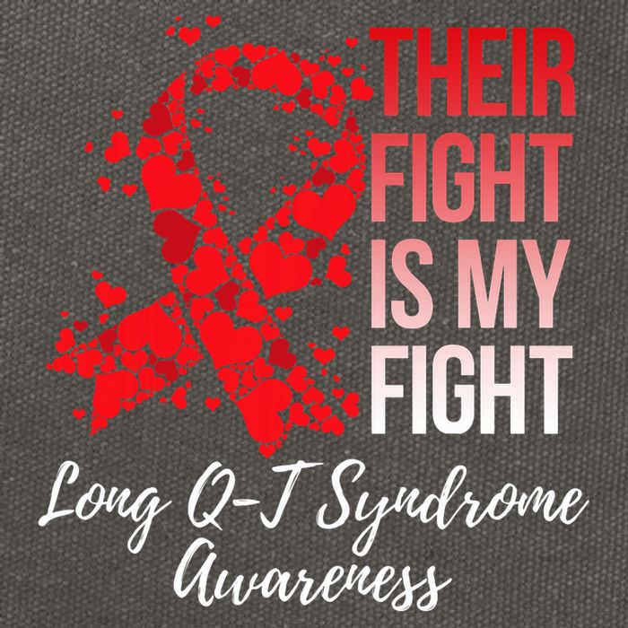 Their Fight Is My Fight Long Qt Syndrome Awareness Cotton Canvas Backpack