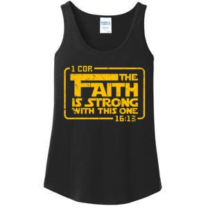 The Faith Is Strong With This One Funny Christian Ladies Essential Tank