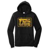 The Faith Is Strong With This One Funny Christian Women's Pullover Hoodie