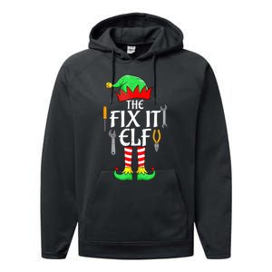 The Fix It Elf Christmas Family Matching Performance Fleece Hoodie