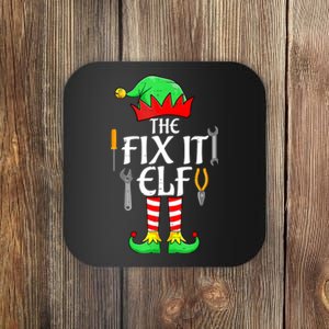 The Fix It Elf Christmas Family Matching Coaster