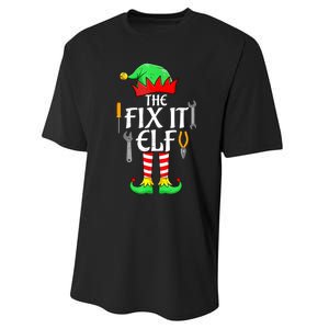 The Fix It Elf Christmas Family Matching Performance Sprint T-Shirt