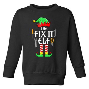 The Fix It Elf Christmas Family Matching Toddler Sweatshirt