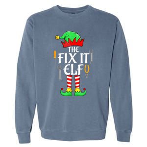 The Fix It Elf Christmas Family Matching Garment-Dyed Sweatshirt