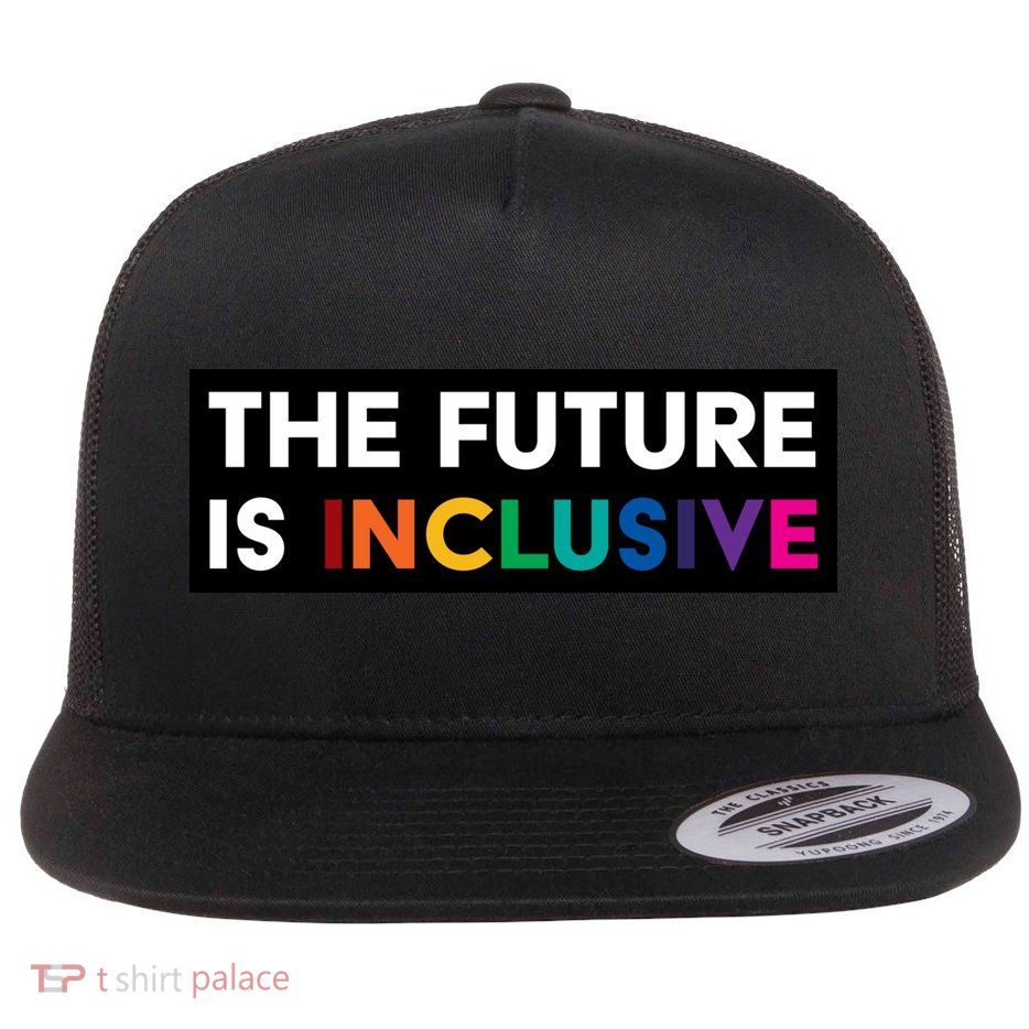 The Future Is Inclusive Disability Awareness Flat Bill Trucker Hat