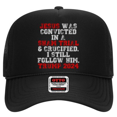 Trump Felon Jesus Convicted Follow Him Christian Trump 2024 Gift Hat