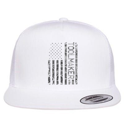 Toolmaker Funny Job Title Worker American Flag Toolmaker Flat Bill Trucker Hat