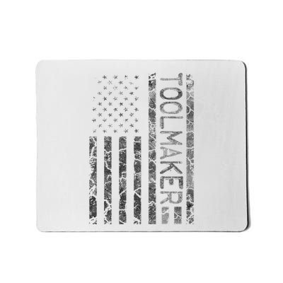 Toolmaker Funny Job Title Worker American Flag Toolmaker Mousepad
