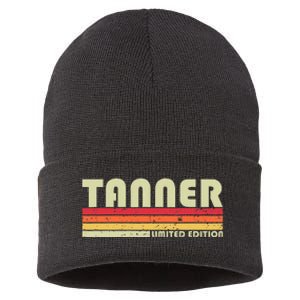 Tanner Funny Job Title Profession Birthday Worker Idea Sustainable Knit Beanie