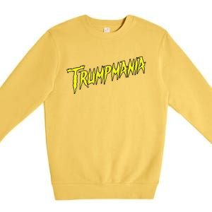 Trumpmania Funny Joke Humour Design Premium Crewneck Sweatshirt