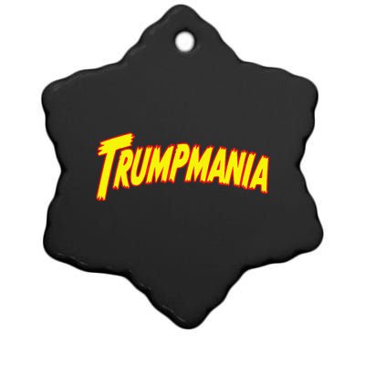 Trumpmania Funny Joke Humour Design Premium Ceramic Star Ornament