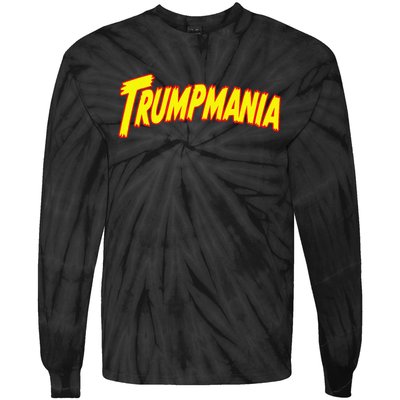 Trumpmania Funny Joke Humour Design Premium Tie-Dye Long Sleeve Shirt